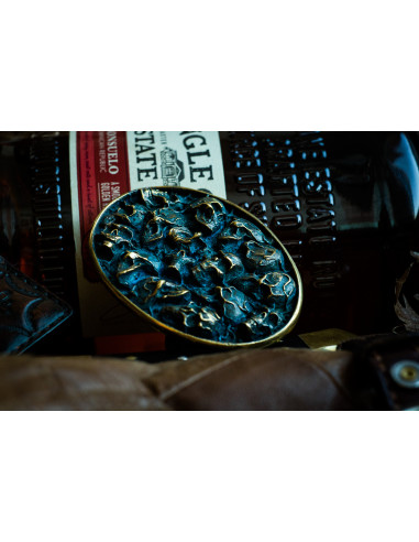 Пряжка «Мрак» (синяя патина)